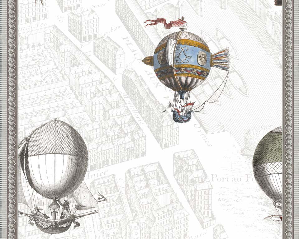 New wallpaper mural - Ballooning over Paris