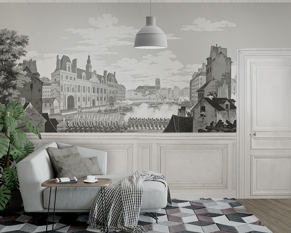 1830 revolution - Wallpaper - Papiers de Paris