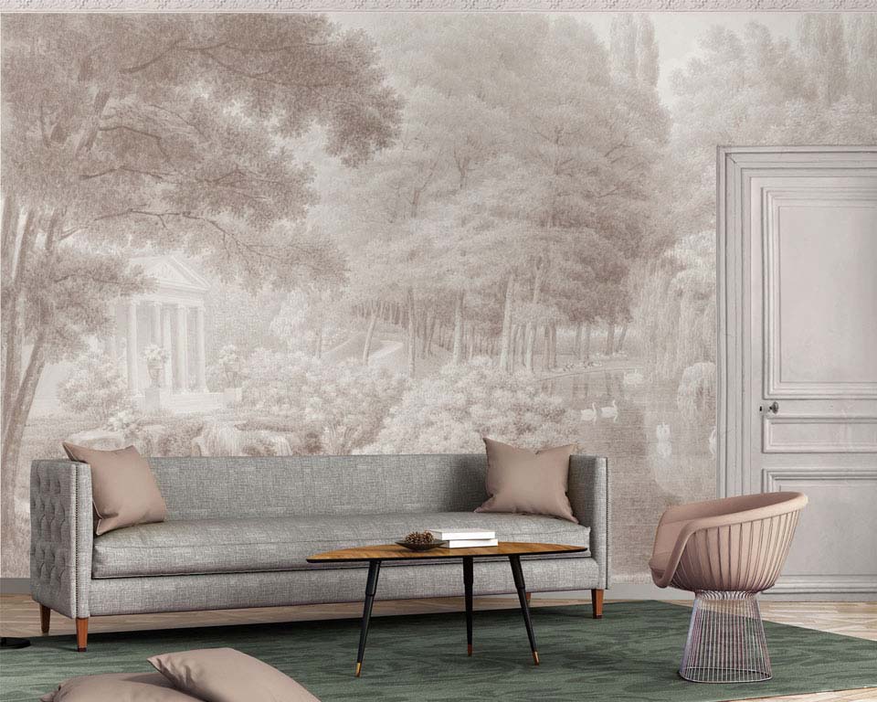Scenic Wallpaper Mural - Swan Lake - Papiers de Paris