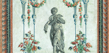 Antique wallpaper reproduction