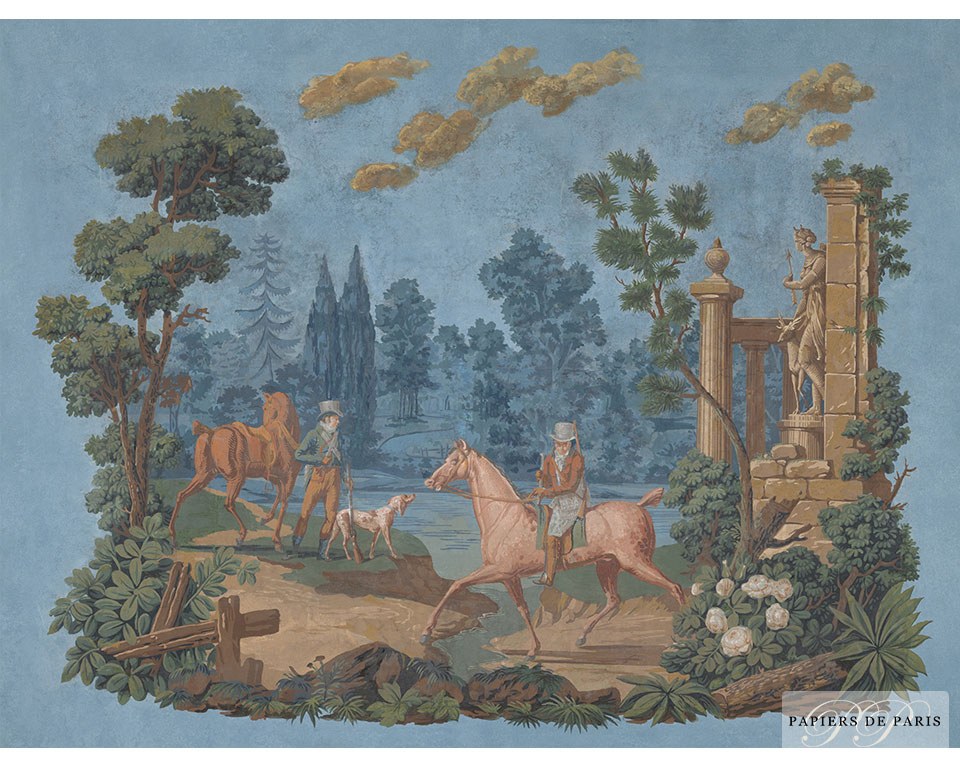 The Hunting halt  - Wallpaper Mural
