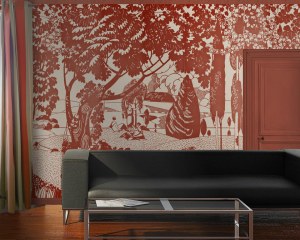 Modern Decor -  antique wallpaper