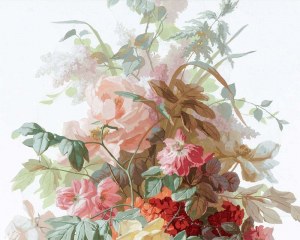 style champêtre papier peint Rose petit floral/Fleur design