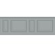 French Wainscoting - Wallpaper - Cold gray