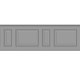 French Wainscoting - Wallpaper - Neutral gray