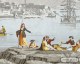 Views of Italy- variation 3- antique wallpaper