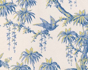 Japanese decor - antique wallpaper