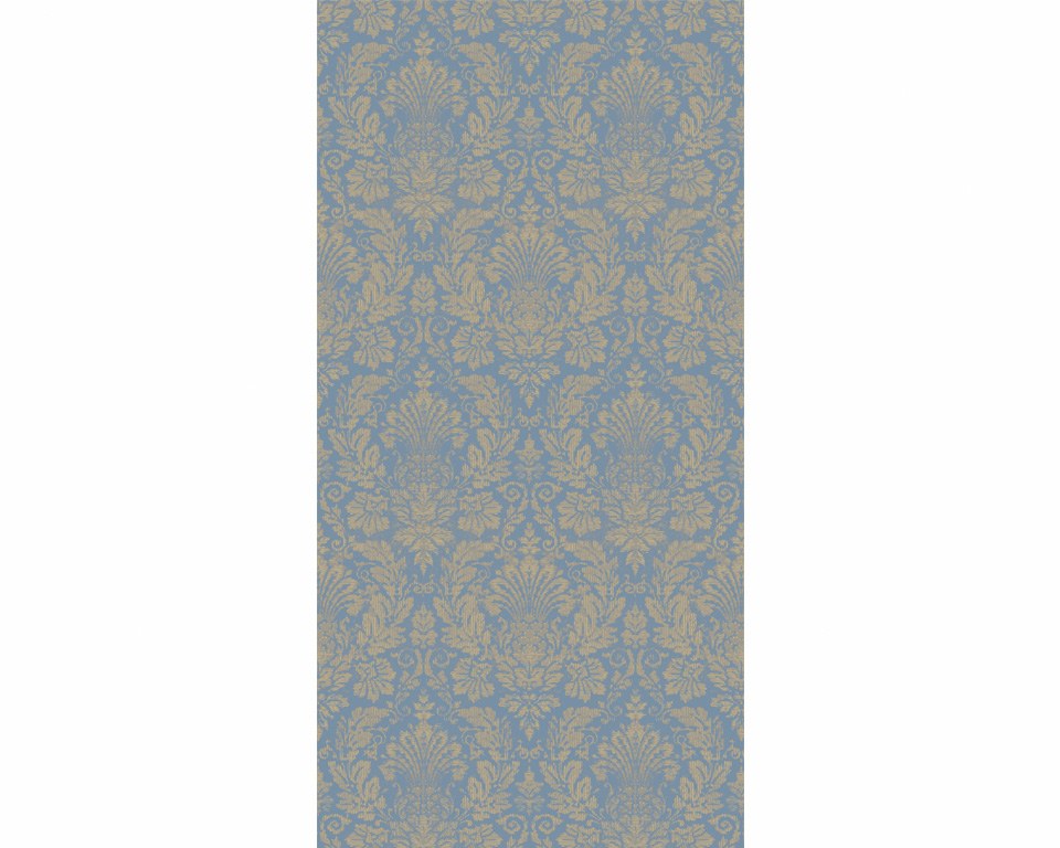 Wallpaper - Blue Petrusse Pattern