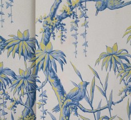 Japanese decor - antique wallpaper