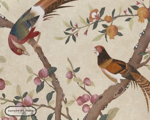 Chinoiserie 18th -  antique wallpaper