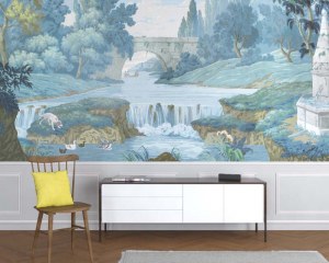 The french countryside -  antique wallpaper