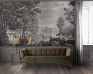 Roman Landscapes- antique wallpaper -  antique wallpaper