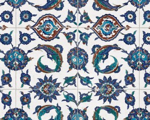 Oriental tiles- 4 - Wallpaper mural
