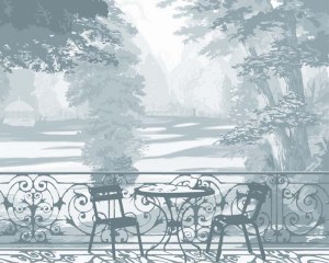 French garden - Wallpaper mural