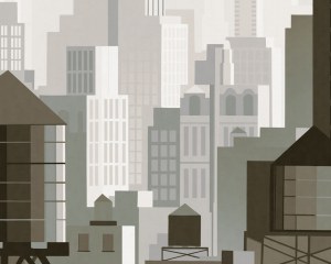 New York 1930 -  contemporary wallpaper
