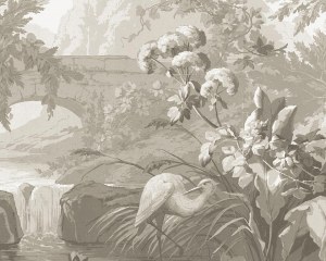 Grisaille landscape - Wallpaper Mural