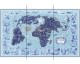 Planisphère Air France Lucien BOUCHER World Map - Wallpaper Mural