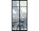 Window on Eiffel Tower #2 - Wallpaper mural