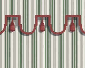 Empire Wall Hanging 2 - Green - Wallpaper