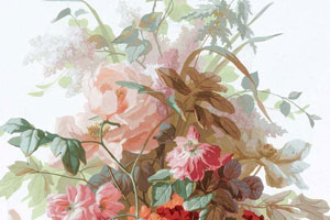 Panoramic floral wallpapers