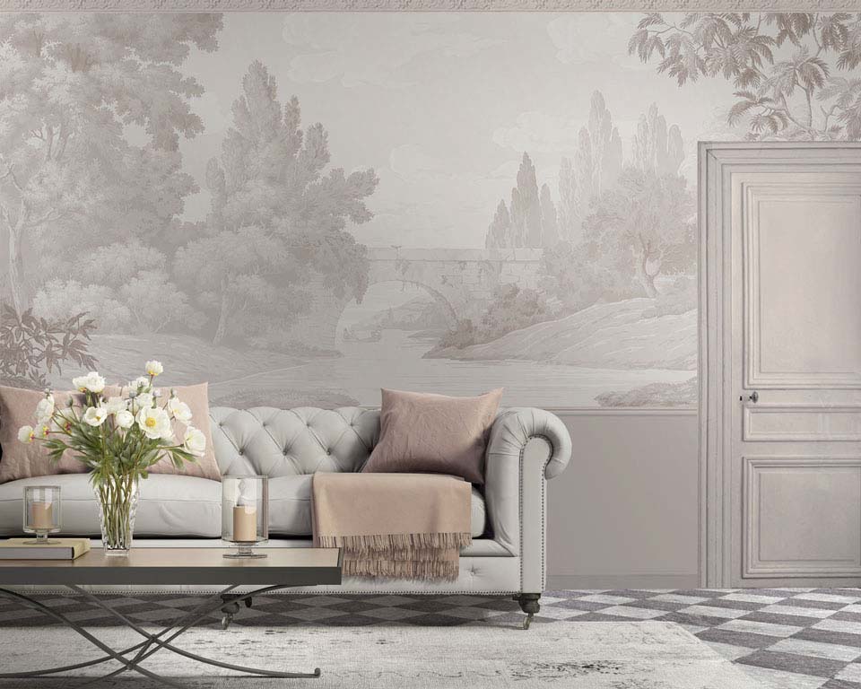 Paesaggio francese - carta da parati - Papiers de Paris