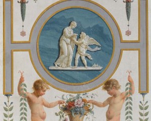 Psyché 1/4 - carta da parati antico neoclassico