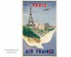 Poster di Air France 1947 - Paris