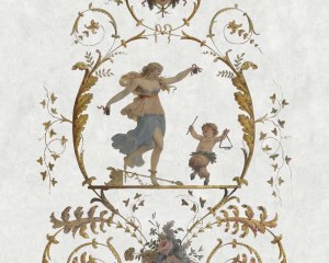 Boudoir de la Reine - carta da parati xviii secolo