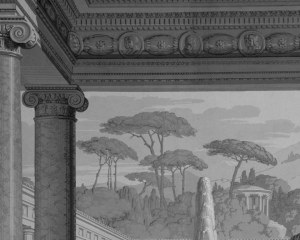 Riconciliazione di Venere e Psiche  - carta da parati antico neoclassico