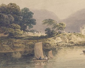 Irlandese lago - carta da parati xviii secolo