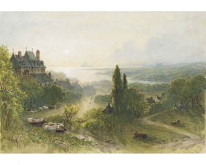 Mont Saint Michel - carta da parati paesaggio