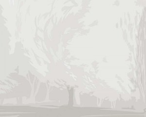 Giardino francese - carta da parati paesaggio