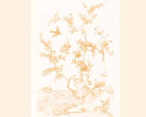 Uccelli Cinesi - carta da parati chinoiserie