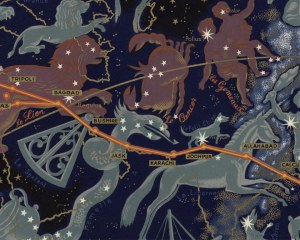 Planisphère Air France Lucien BOUCHER 1938-1939  - carta da parati contemporaneo