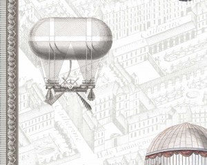 Aerostati 2/5 - carta da parati paris