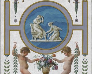 Psyché 3/4 - carta da parati antico neoclassico
