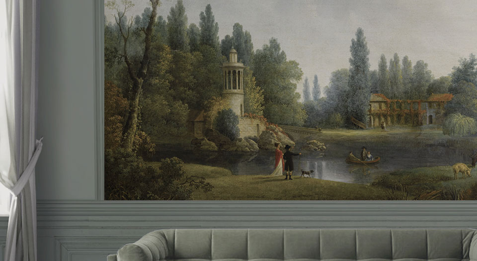 Papier peint petit Trianon de la reine