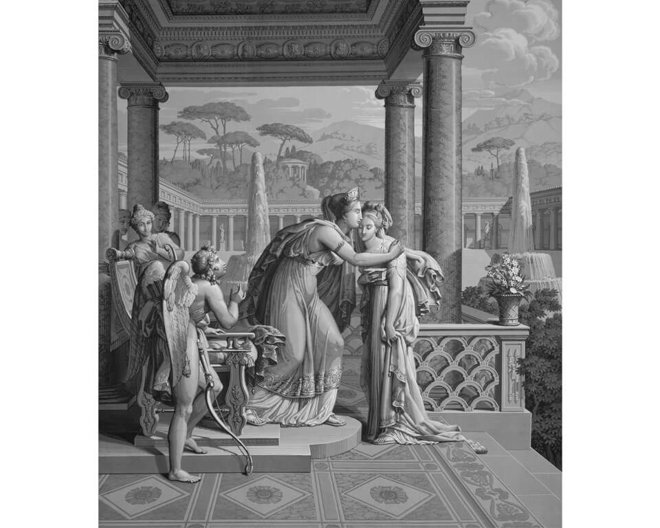 Réconciliation de Venus et Psyché  - Papier peint