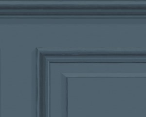 Soubassement Français- Papier peint - Bleu