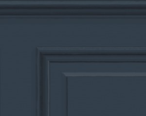 Soubassement Français- Papier peint - Bleu foncé