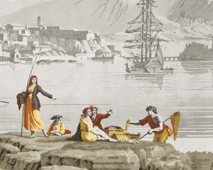 LES VUES D'ITALIE - Variation 1 - papier peint