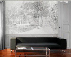 Jardins  d'Arcueil 1/2- Papier peint