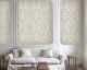 Motif Damas blanc - papier-peint