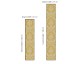 Motif Damas jaune - papier-peint