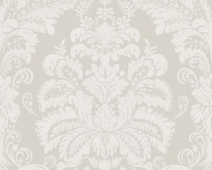Motif Damas gris chaud - papier-peint