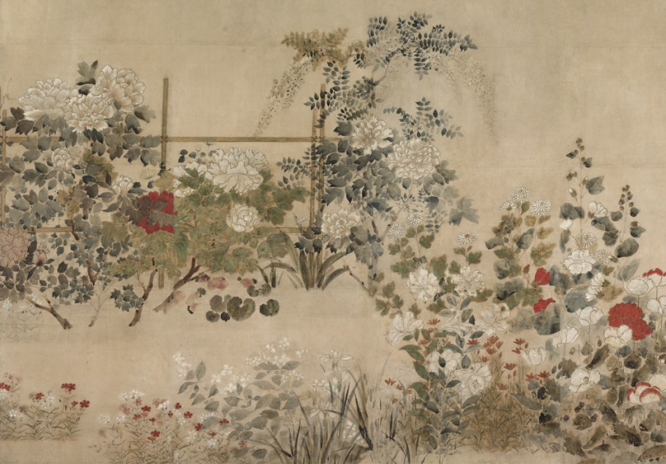 Fleurs japonaises - Papier peint