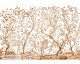 Chinoiserie en grisaille - Terracotta - Papier peint