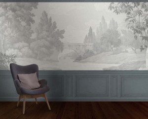 Paysage français - Papier peint