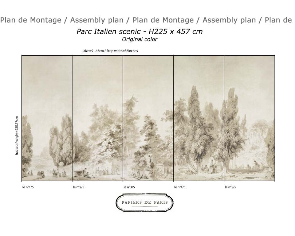 Parc Italien - Papier peint