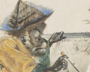 Panneaux Singerie N°6/7 - Panneau décoratif